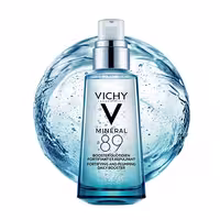 بوستر آبرسان و تقویت کننده سد دفاعی ویشی حاوی هیالورونیک اسید و آب آتش فشانی ویشی Vichy Mineral 89 Fortifying & Plumping Daily Booster 50 ML