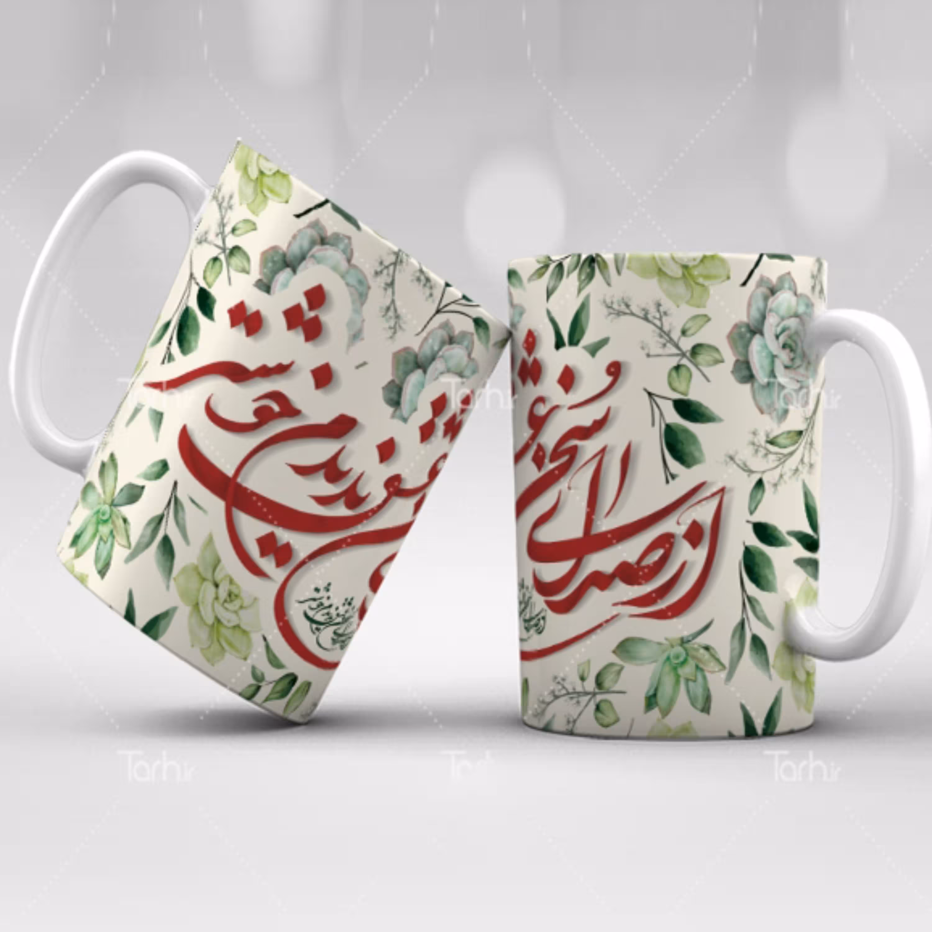 ماگ طرح ست دونفره  با امکان چاپ طرح ارسالی از طرف شما  کد18