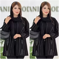 مانتو مجلسی زنانه چشمه، جنس مخمل باکیفیت