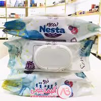 دستمال مرطوب نستا 120 برگ بدون الکل و پارابن