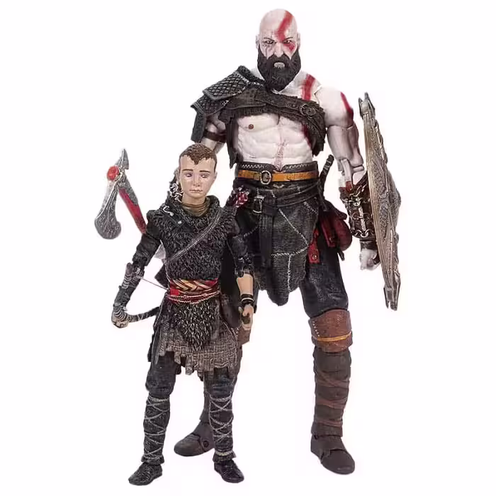 اکشن فیگور کریتوس و آترئوس از بازی خدای جنگ | god of war | برند نکا