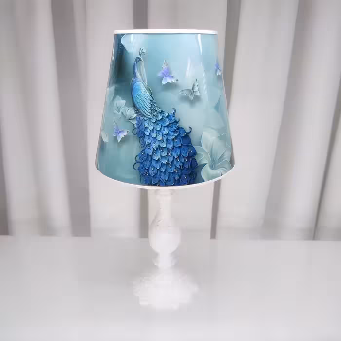 آباژور طرح طاووس با پایه طرح ایتالیا