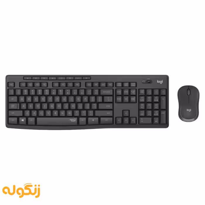 کیبورد و ماوس لاجیتک مدل Logitech MK295 Silent Black - زنگوله
