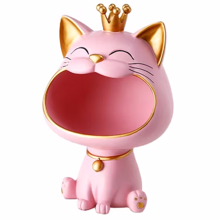 مجسمه مدل گربه دهان گشاد