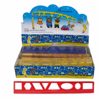 خط کش 20سانتی متر  شابلون ژله ای عمده ای