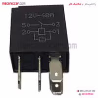 میکرو رله 40 امپر 4 فیش مشکی رانا و سمند و پژو 206 دناکو