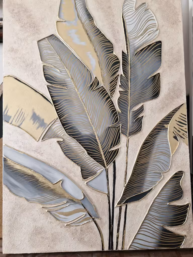 تابلو نقاشی برگ