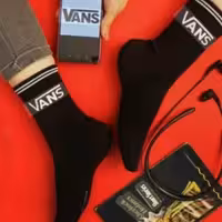 جوراب ساق بلند برند vans 12 جفتی فری سایز