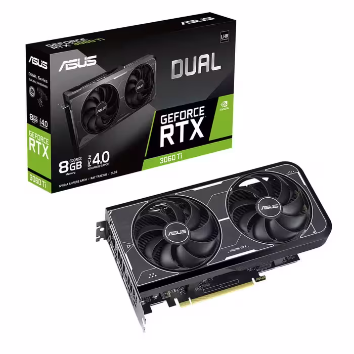 کارت گرافیک ایسوس ASUS Dual RTX 3060 TI 8GB GDDR6X