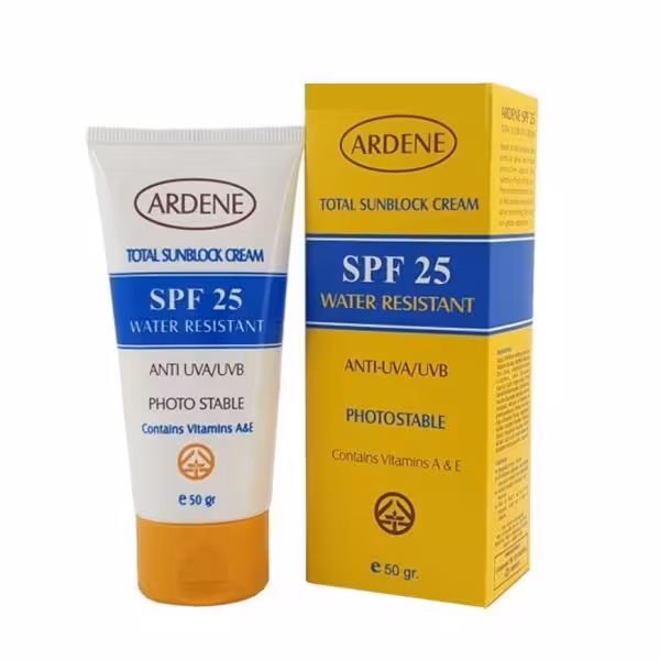 کرم ضد افتاب SPF25 آردن مناسب پوست های خشک و معمولی /