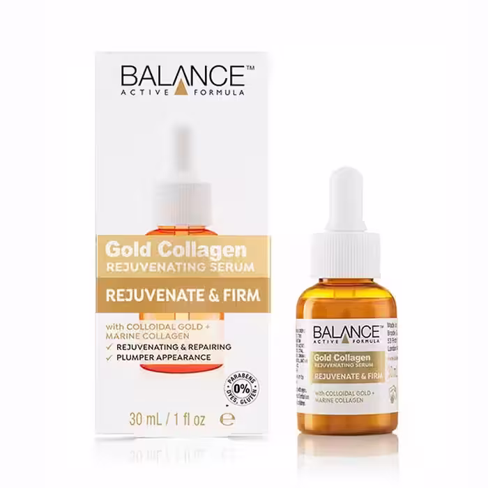 سرم طلا (گلد کلاژن) بالانس اصل انگلیس جوانساز و آبرسان قوی 30 میل