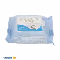 دستمال مرطوب میکاپ رز مدل شیر نارگیل بسته 25 عددی