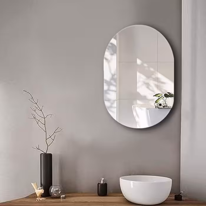 آینه سرویس بهداشتی آزالیا مدل بیضی کد BK_4560 | کالا مکس