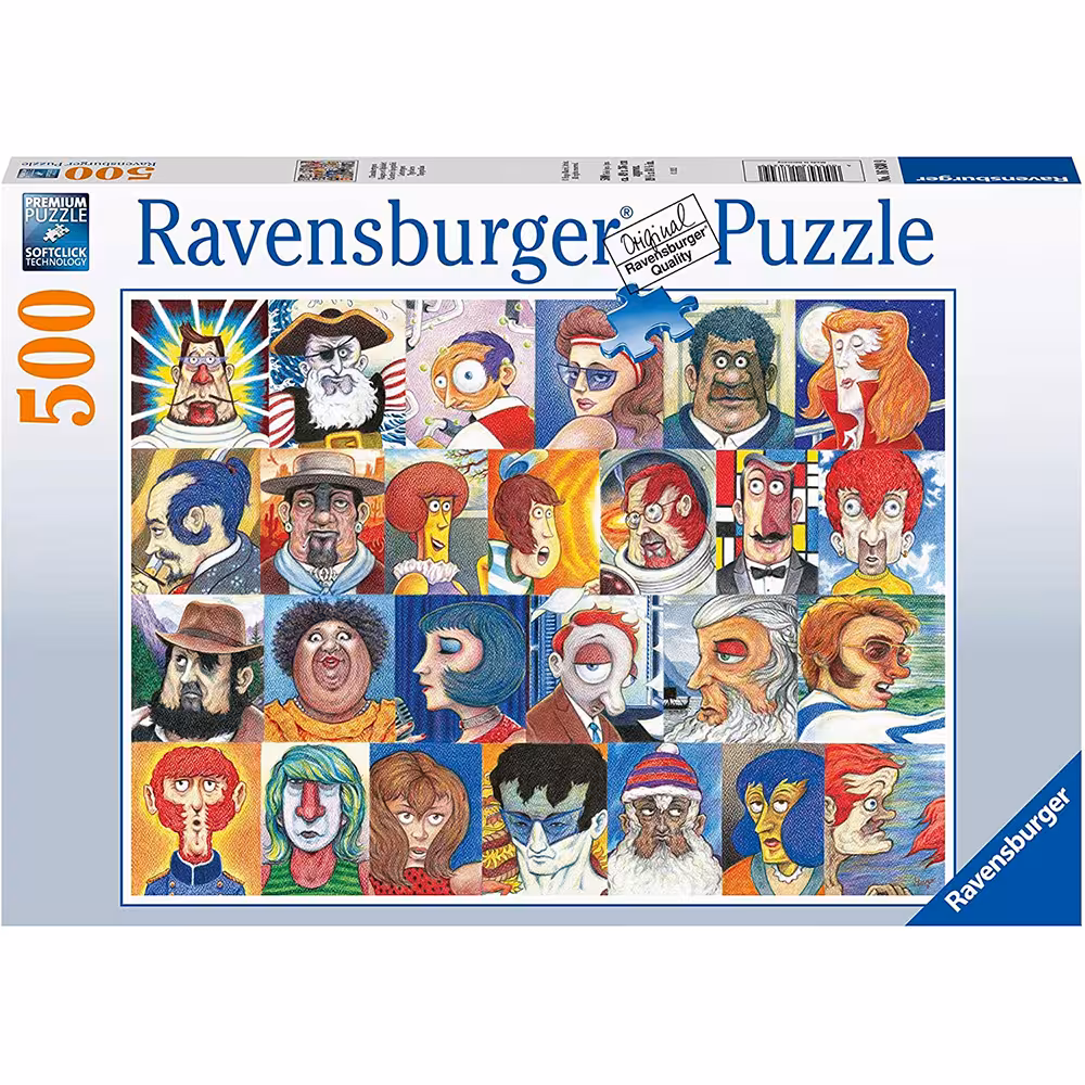 پازل 500 قطعه Ravensburger طرح چهره‌ها