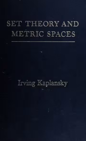 خرید و دانلود نسخه کامل کتاب Set Theory and Metric Spaces