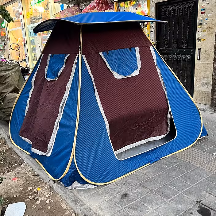 چادر مسافرتی مکعبی 8نفره(cm250 واقعی) با ارتفاع بلند و سایبان بزرگ و چهاردرب کد9