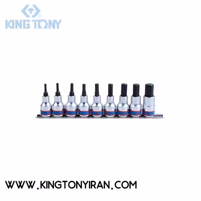 4110PR10 – ست ريلي آلن بکس 1/2 درايو 9 عددي ( 3 -14 MM ) کينگ توني