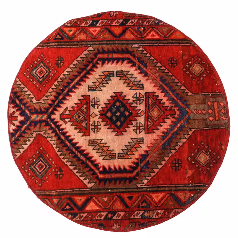 فرش دستباف نیم متری مدل چهل تکه کد 4030238