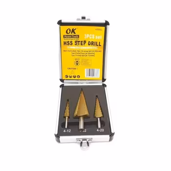 مته کاجی اوکی مدل HSS مجموعه 3 عددی