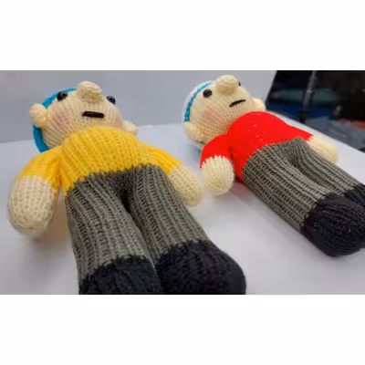 عروسک بافتنی مدل A21 مجموعه دو عددی