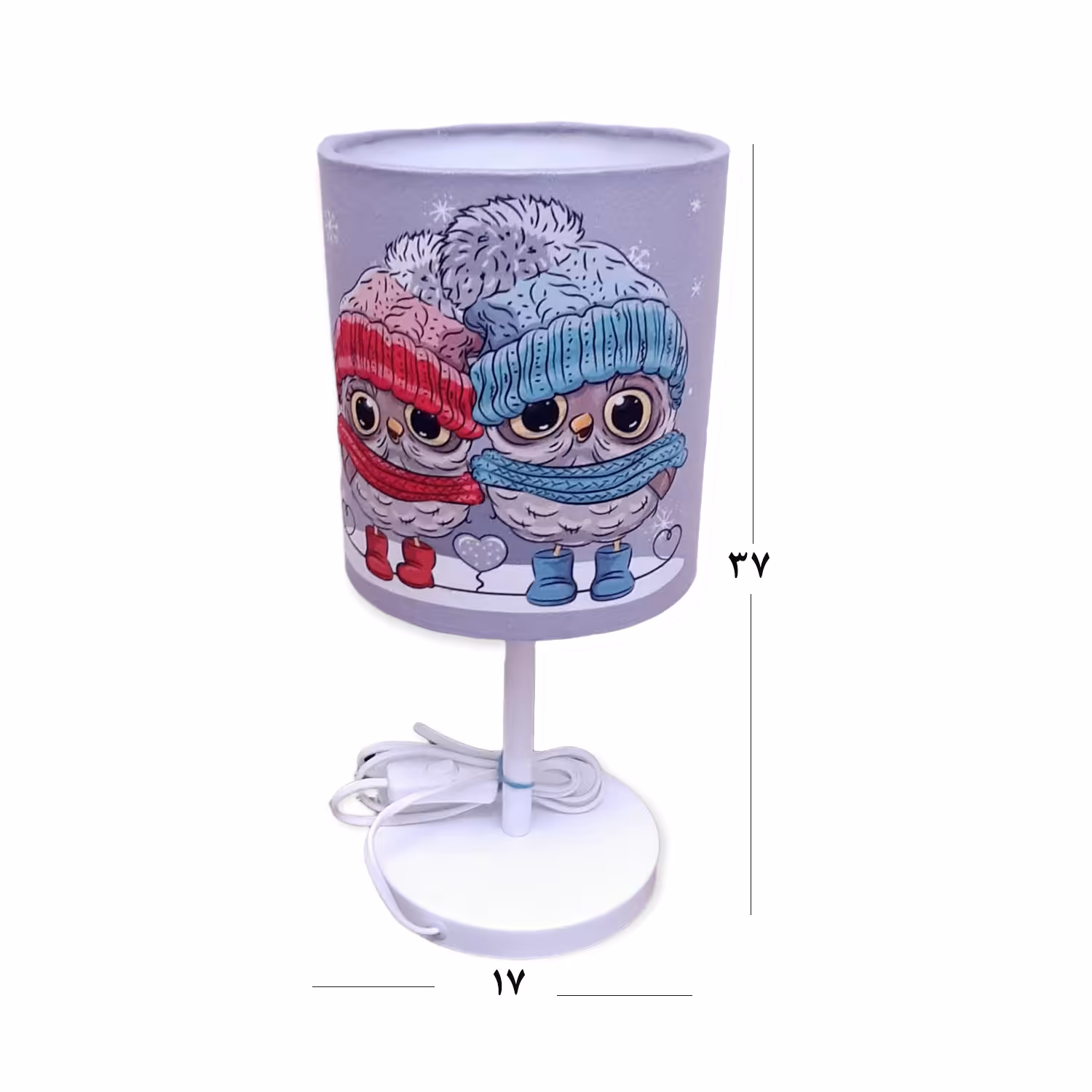 آباژور رومیزی کودک مدل دو جغد کد A-117