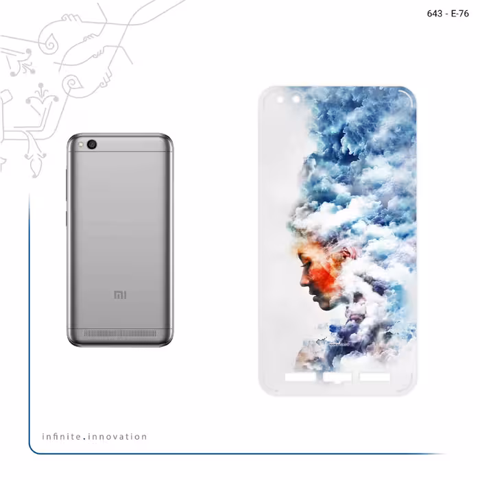 برچسب پوششی ماهوت مدل Women and the Cloud Digital Art مناسب برای گوشی موبایل شیائومی Redmi 5A