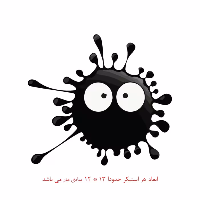 استیکر خودرو طرح لکه کد 530