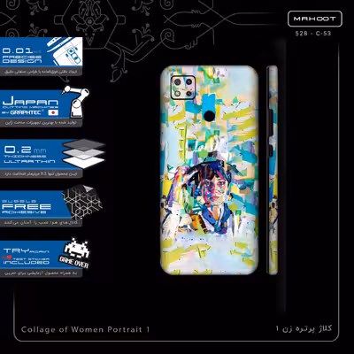 برچسب پوششی ماهوت مدل Collage of Women Portrait 1-FullSkin مناسب برای گوشی موبایل شیائومی Redmi 9 Activ