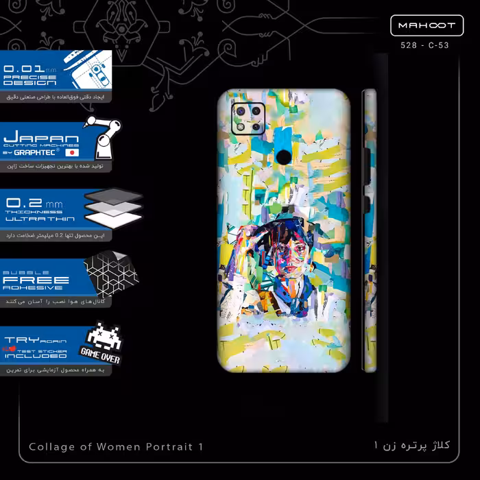 برچسب پوششی ماهوت مدل Collage of Women Portrait 1-FullSkin مناسب برای گوشی موبایل شیائومی Redmi 9 Activ