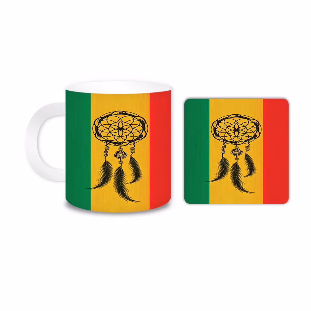 ماگ مدل دریم کچر کد 476 به همراه زیر لیوانی