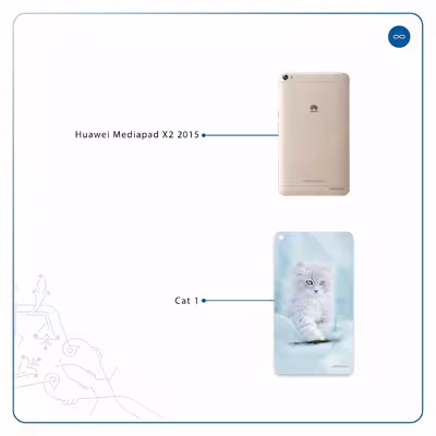 برچسب پوششی ماهوت مدل Cat-1 مناسب برای تبلت هوآوی Mediapad X2 2015