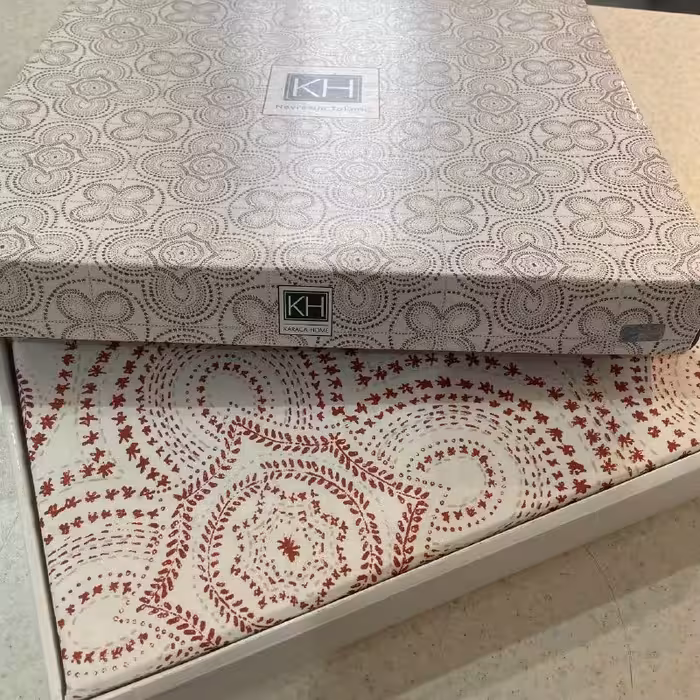 سرویس ملحفه کاراجا هوم مدل Anemos  دو نفره 4 تکه