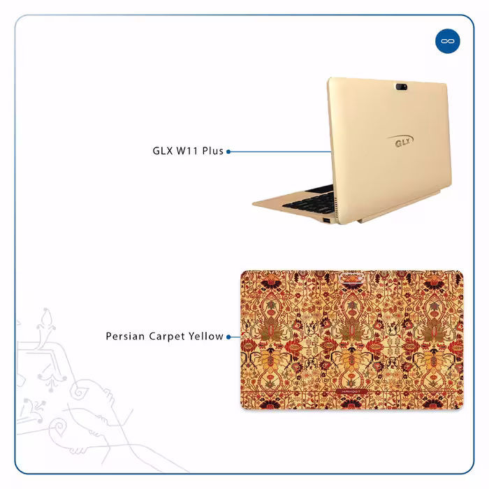 برچسب پوششی ماهوت مدل Iran-Carpet2 مناسب برای تبلت جی ال ایکس W11 Plus