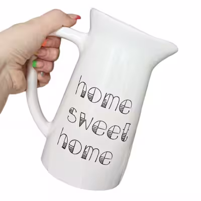 گلدان دکوری مدل home sweet2