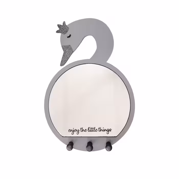 آینه دکوراتیو طرح قو مدل MKids57