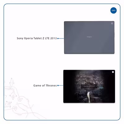 برچسب پوششی ماهوت مدل Game of Thrones مناسب برای تبلت سونی Xperia Tablet Z LTE 2013