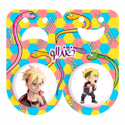 پیکسل خندالو مدل بوروتو اوزوماکی انیمه بوروتو کد 1574315740 مجموعه 2 عددی