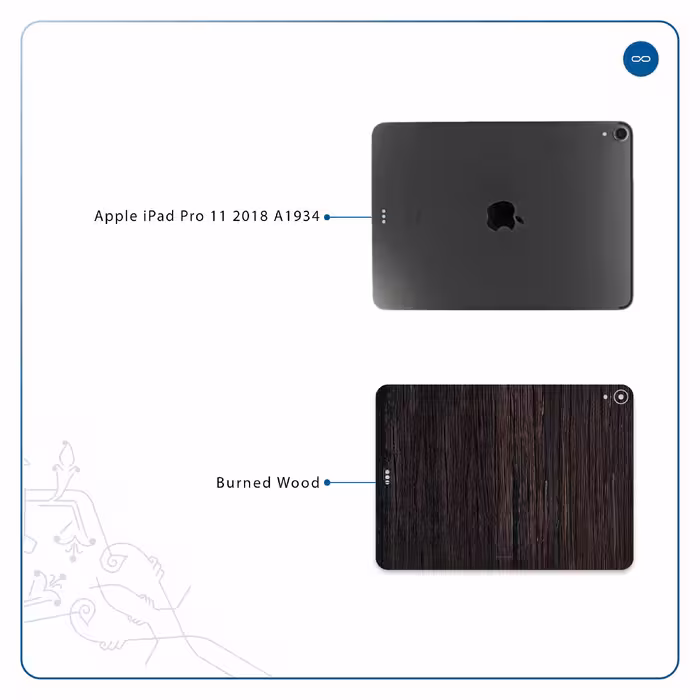 برچسب پوششی ماهوت مدل Burned Wood مناسب برای تبلت اپل iPad Pro 11 2018 A1934