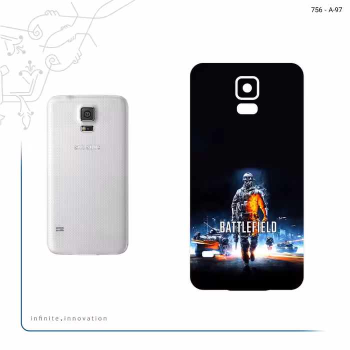 برچسب پوششی ماهوت مدل Battlefield Game Series مناسب برای گوشی موبایل سامسونگ Galaxy S5