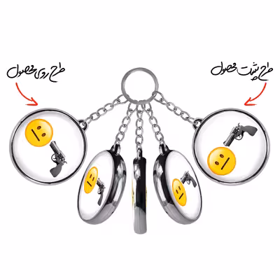 جاکلیدی خندالو طرح ایموجی مدل دوطرفه کد 59065906