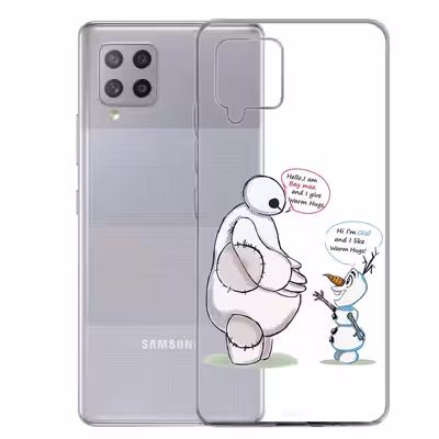 کاور طرح Olaf &amp; Baymax مناسب برای گوشی موبایل سامسونگ Galaxy A12 