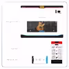 برچسب پوششی ماهوت مدل Guitar-Instrument مناسب برای تبلت سامسونگ Galaxy Tab S2 9.7 2015 T810