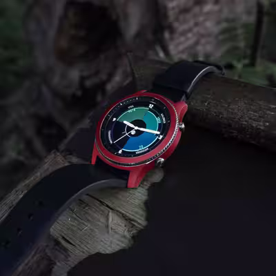 برچسب ماهوت طرح Matte-Warm-Red مناسب برای ساعت هوشمند سامسونگ Galaxy Gear S3 Classic