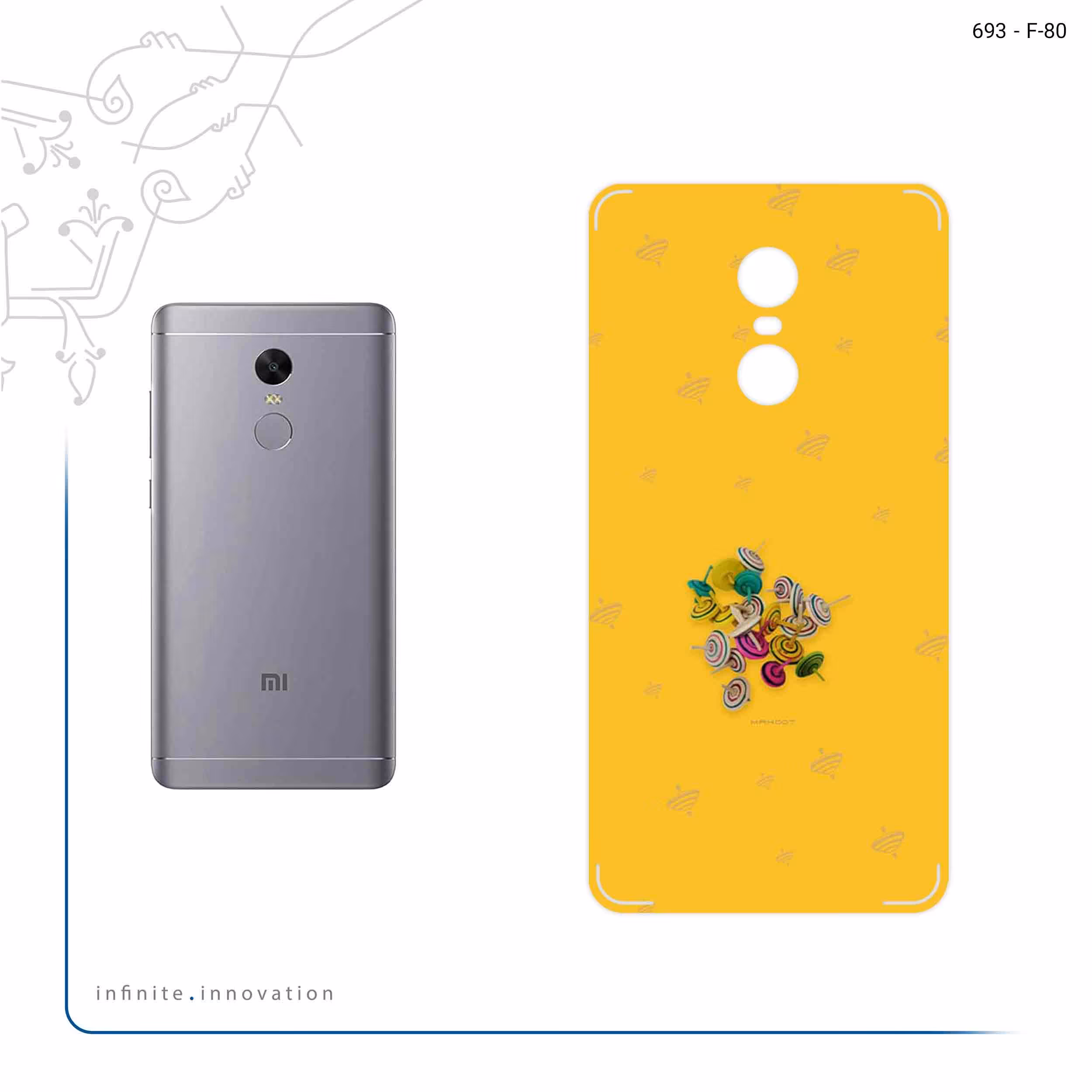 برچسب پوششی ماهوت مدل Nostalgic whirligig مناسب برای گوشی موبایل شیائومی Redmi Note 4X