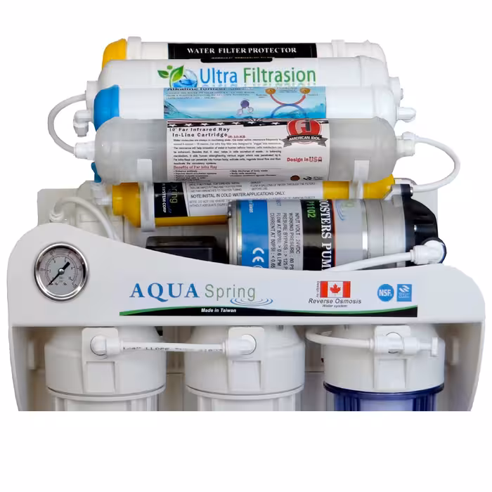 دستگاه تصفیه کننده آب آکوآ اسپرینگ مدل UF - SF4800 به همراه کیت نشتی گیر