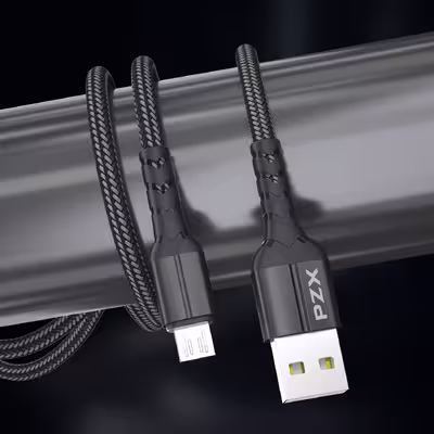 کابل تبدیل usb به micro usb پی زد ایکس مدل V143 طول 1 متر