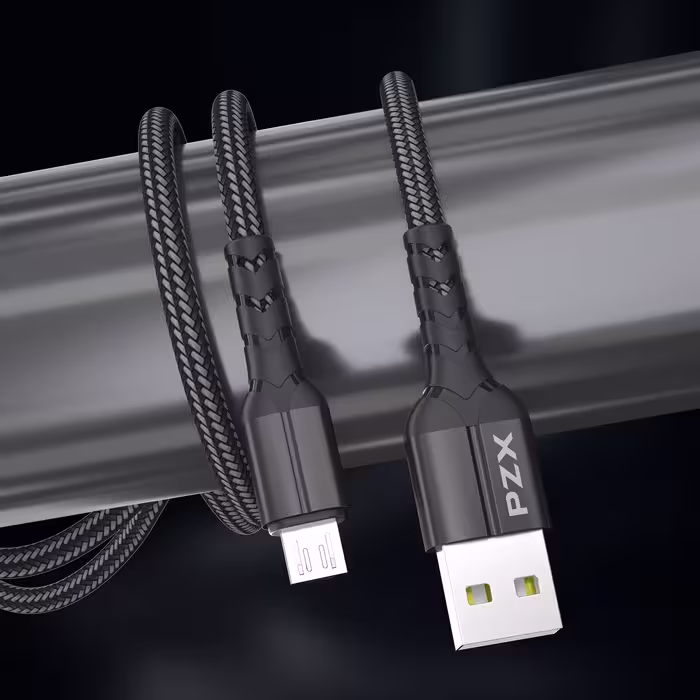 کابل تبدیل usb به micro usb پی زد ایکس مدل V143 طول 1 متر