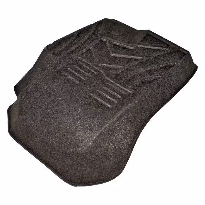  کفپوش سه بعدی خودرو پانیذ مدل پشت نمدی TATN مناسب برای سمند به همراه کفپوش صندوق