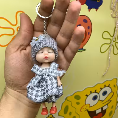 آویز عروسکی طرح دختر کوچولوکد 2