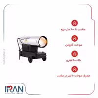 جت هیتر گازوئیلی باکدار نیرو تهویه البرز مدل MLB-50